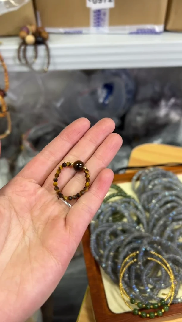 【闪购商品】木变石（虎睛石）戒指未镶嵌(虎眼石(奔富)戒指)