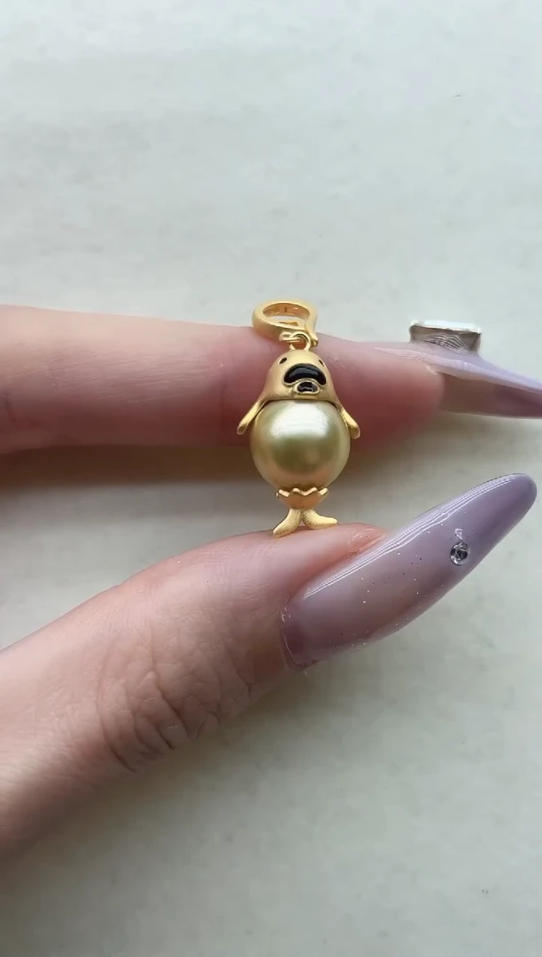 银S925镶嵌海水珍珠吊坠8