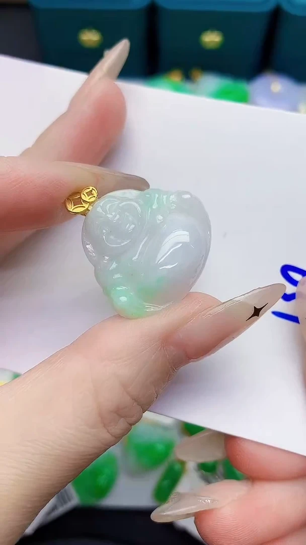 颈饰未镶嵌翡翠缅甸天然翡翠A货
