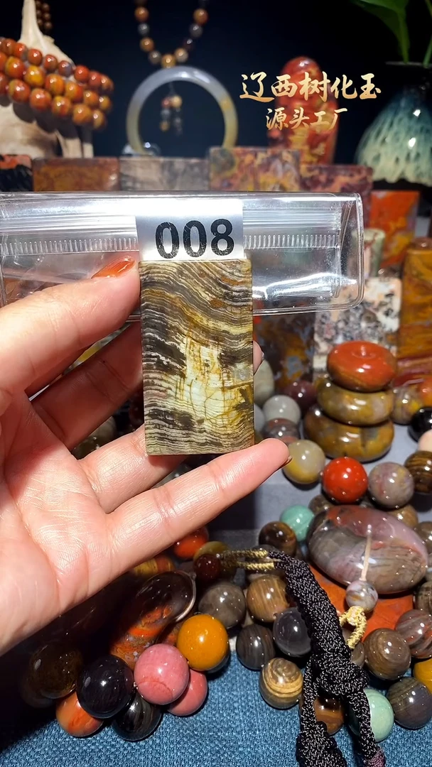 未镶嵌-硅化玉天然北票硅化玉吊坠