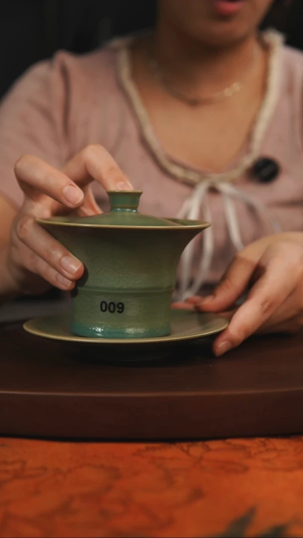 盖碗柴烧盖碗体验品009