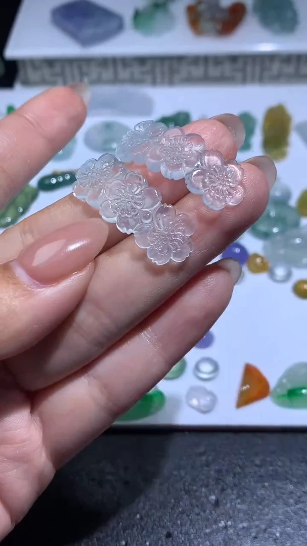 未镶嵌定制翡翠雨*月毛货