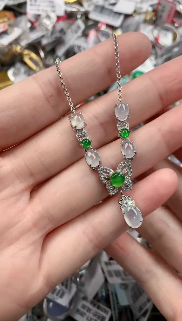 银S925镶嵌戒指翡翠555      9