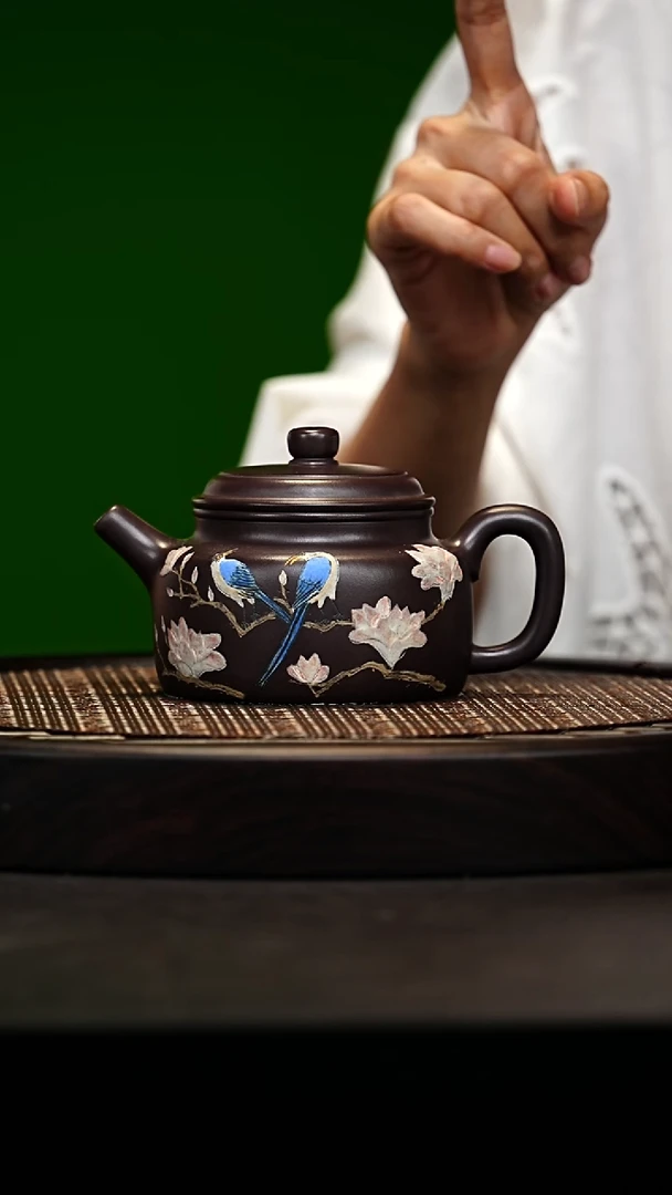 宜兴原矿高端紫砂 深井老紫泥320cc