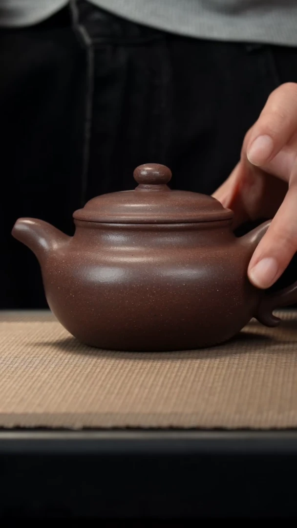 茶壶紫砂梨皮紫泥仿古240cc