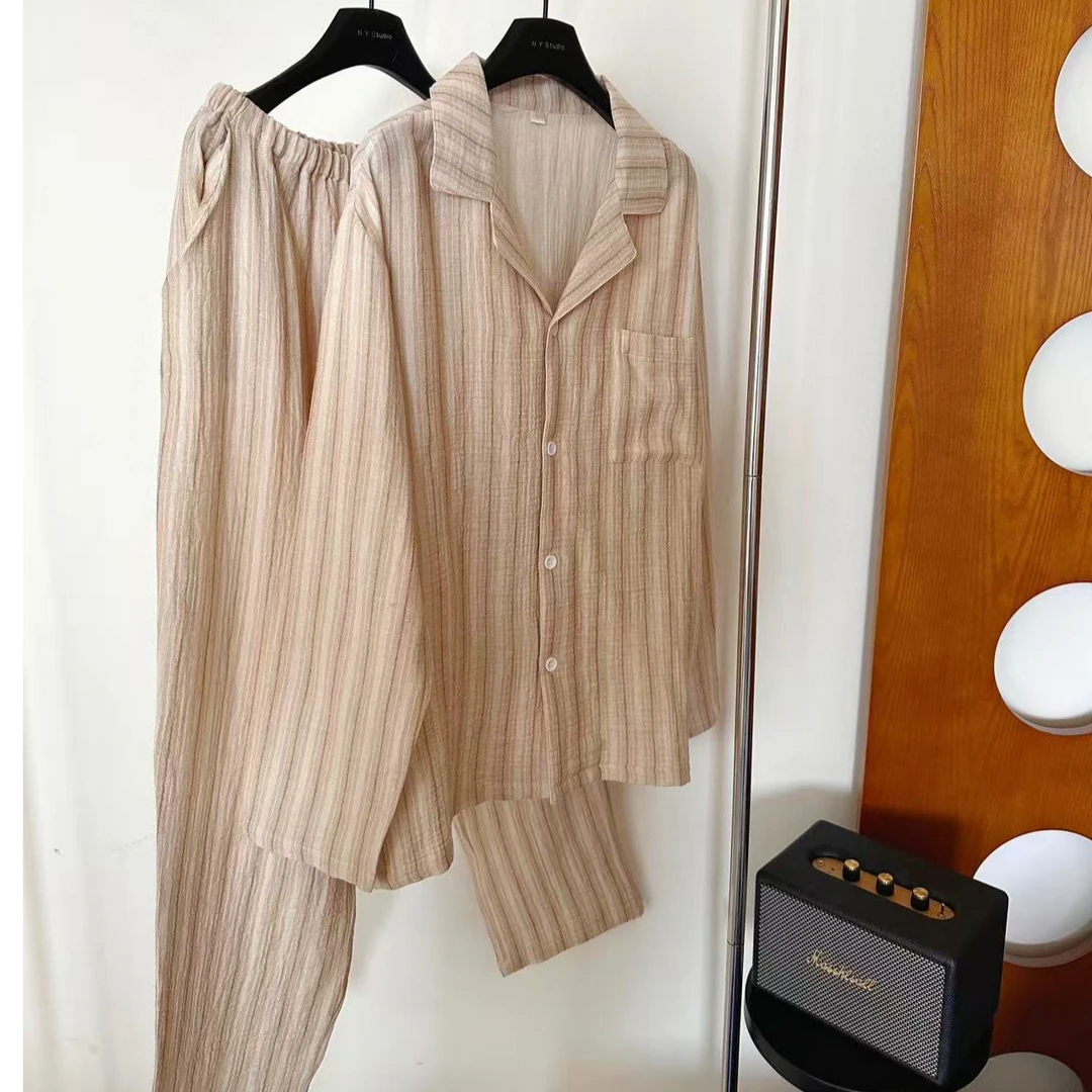 【男款睡衣】（长袖长裤） 全棉纯棉面料柔软睡衣！气质