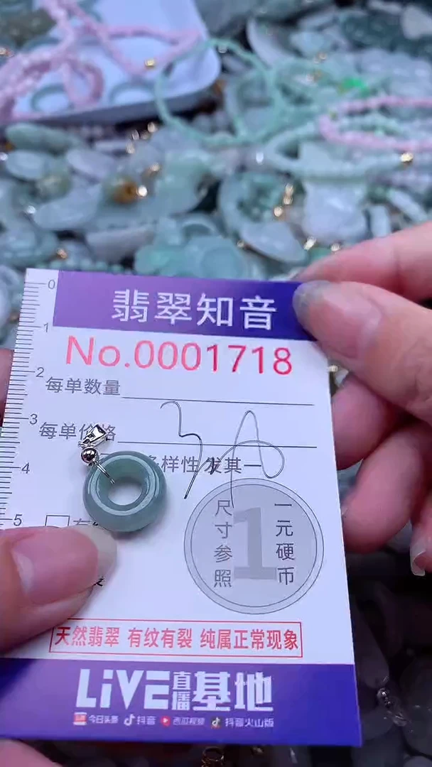 翡翠未镶嵌吊坠(不含链)1