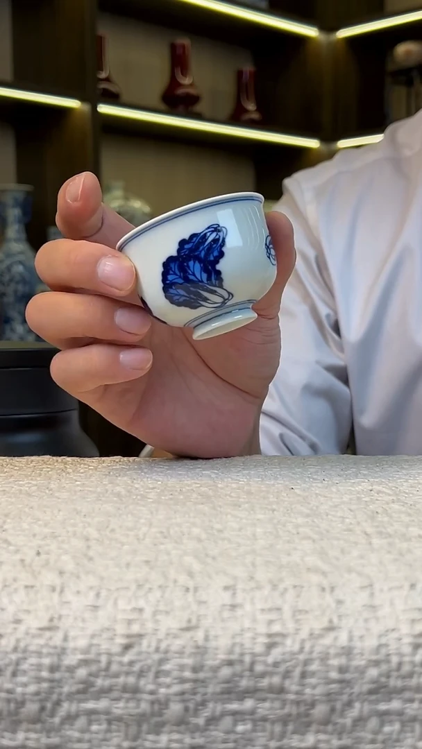 瓷片景德镇毛仔柴窑杯