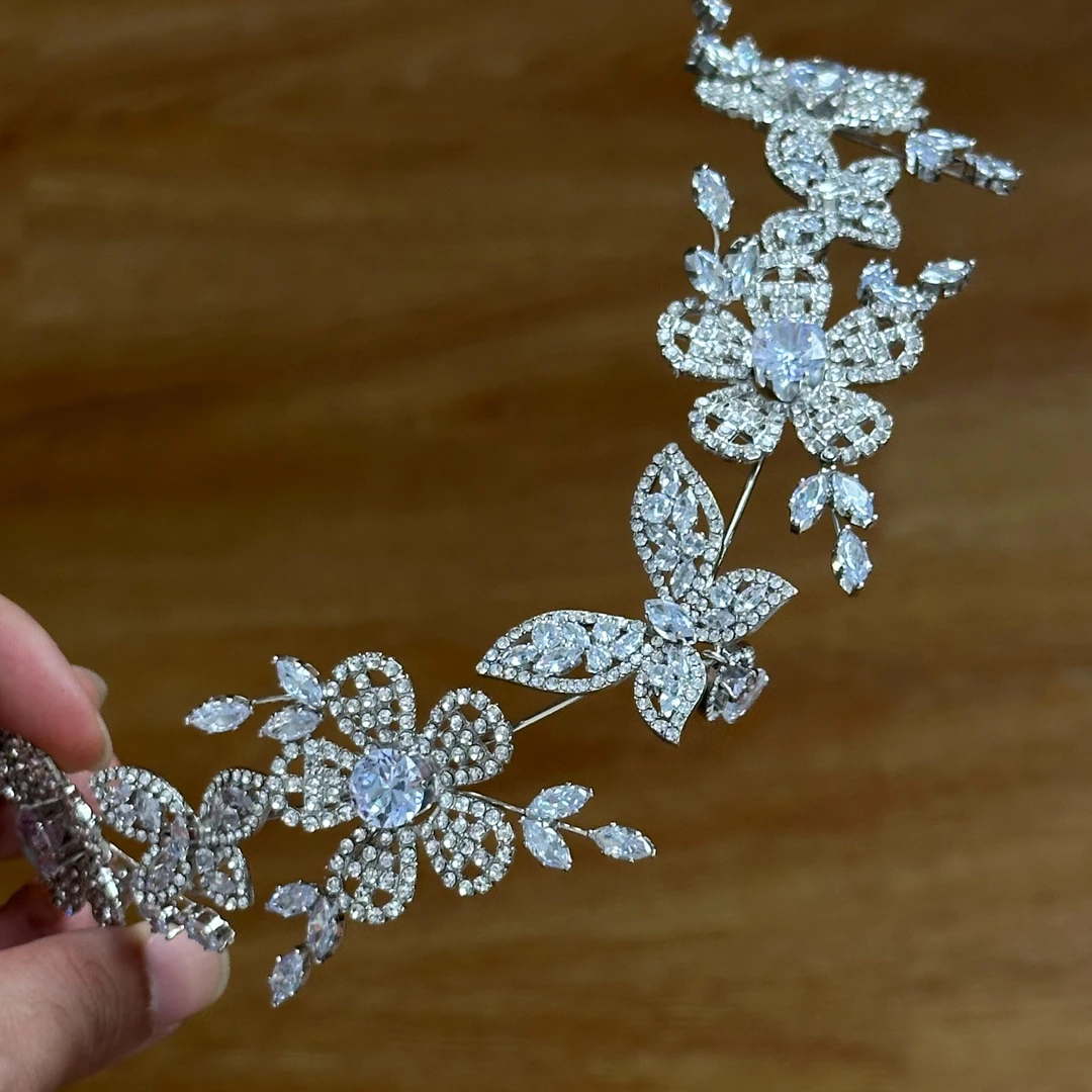 合金婚庆饰品 新款小巧精美百搭发箍款皇冠FG08