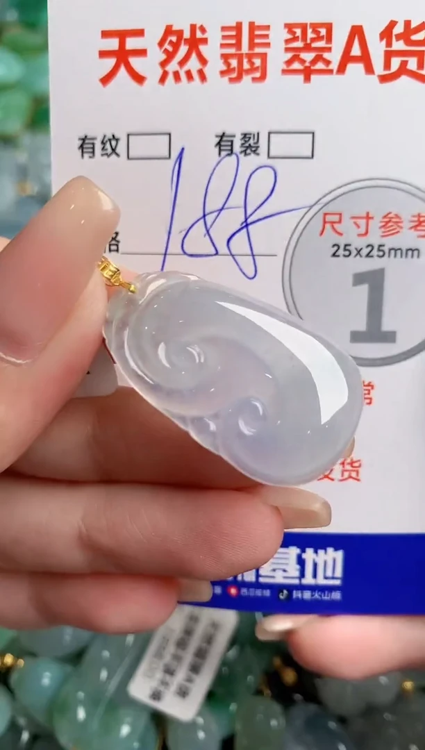 翡翠18K金镶嵌颈饰1002527100