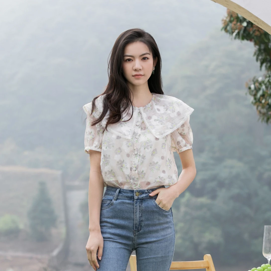 【尚雅】芭依璐女装夏季新款时尚衬衫86C0502-1