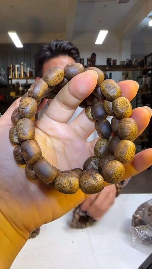 沉香手串99沉海南绿棋沉香红骨凹身留疤单圈8g+多样性发1