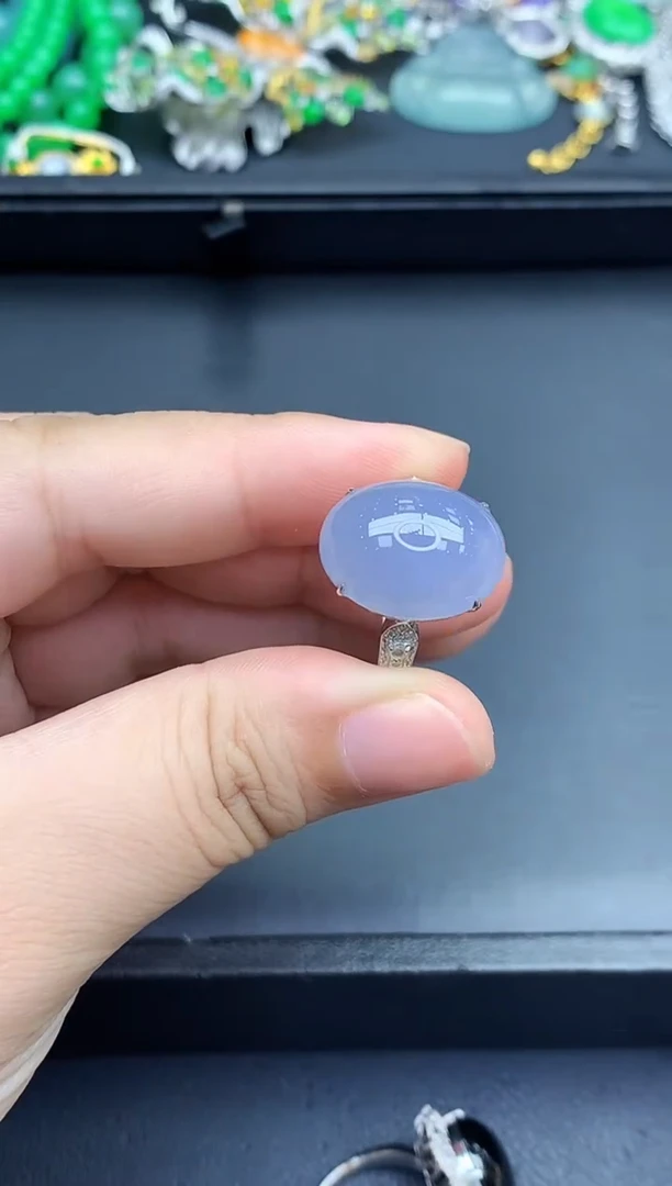 18K金镶嵌戒指翡翠515-春日珠宝