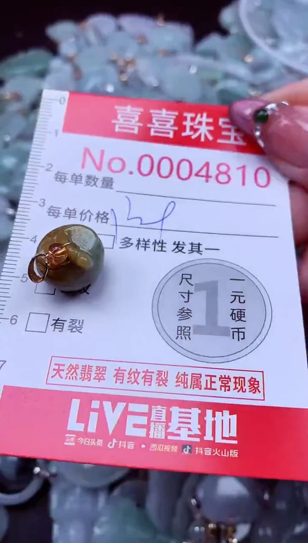 吊坠(不含链)未镶嵌翡翠4810