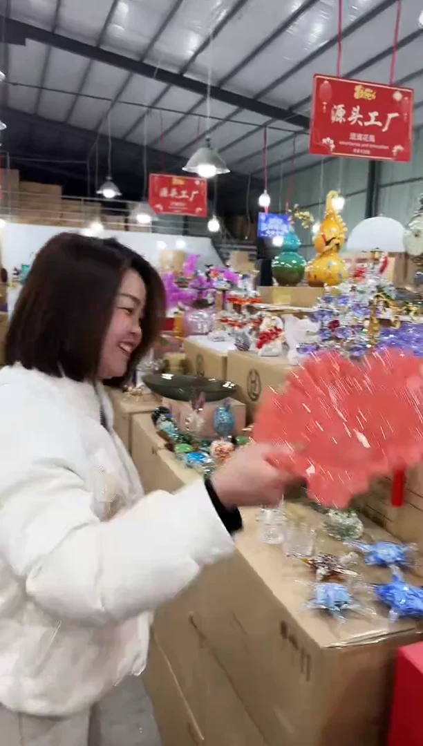 【闪购商品】玻璃于清花器T-早23