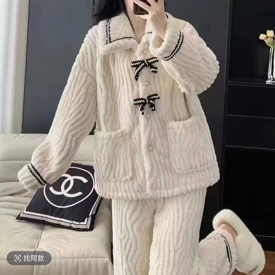 新款蝴蝶结家居服