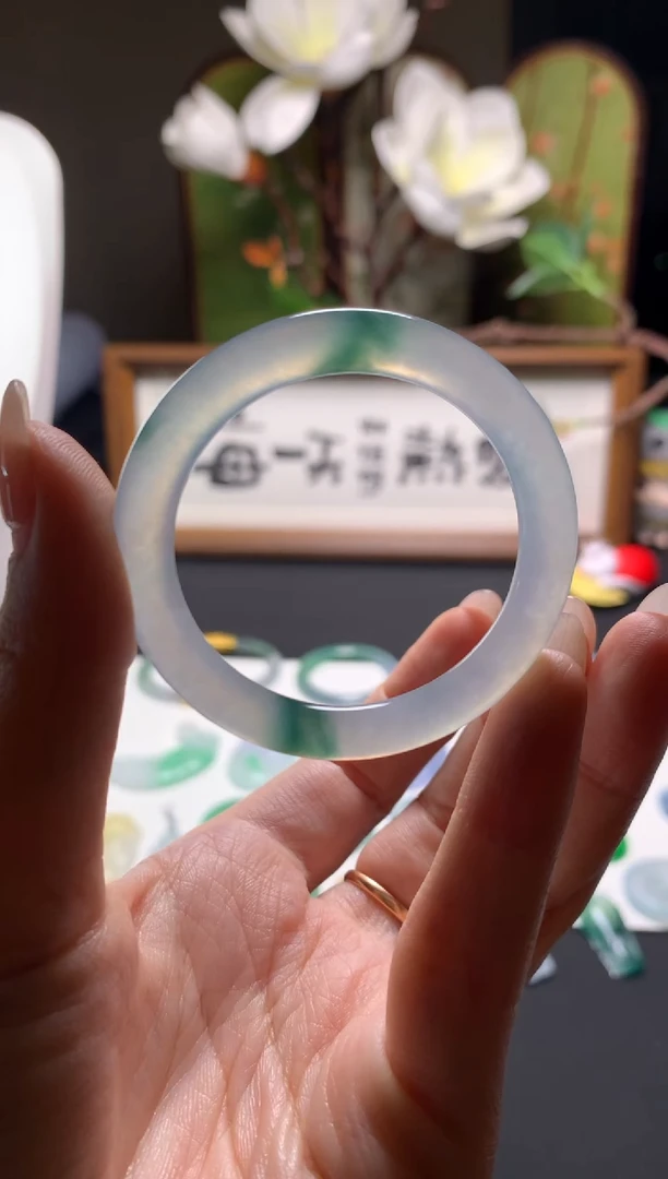 未镶嵌定制翡翠41*5.9*7.0
