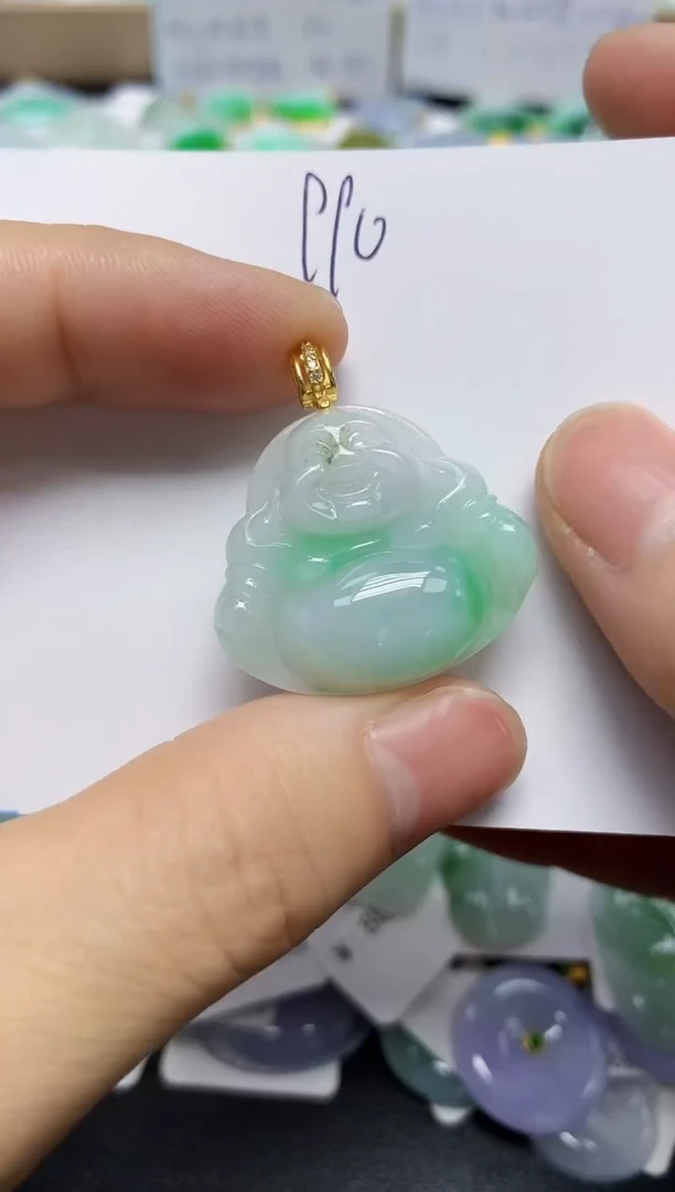 翡翠未镶嵌颈饰天然缅甸翡翠A货