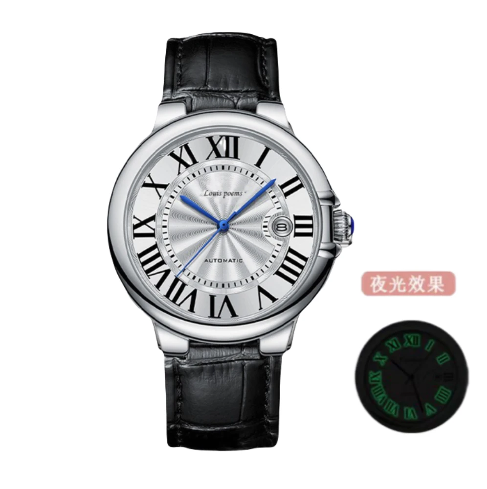 LA9738夜光蓝气球皮带款男士百搭时尚潮流个性腕表