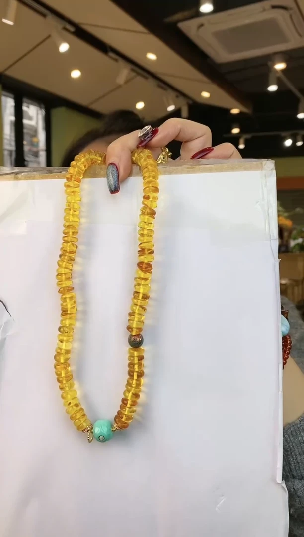 【闪购商品】琥珀颈饰未镶嵌多样性发一