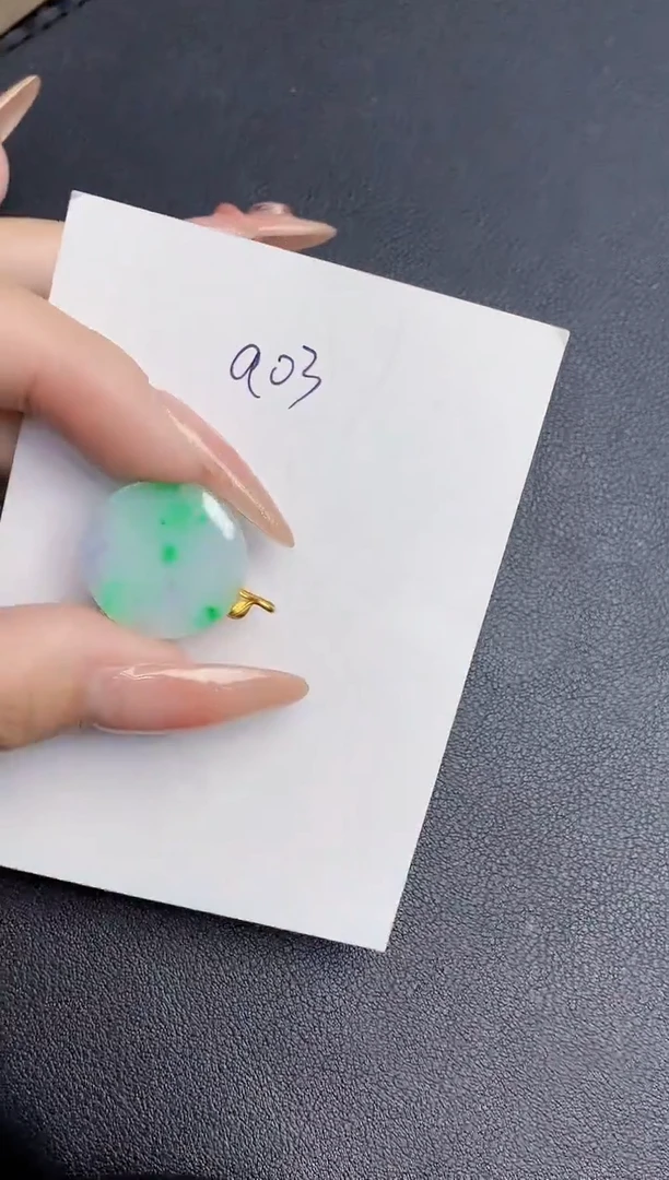 【闪购商品】翡翠颈饰18K金镶嵌000000000