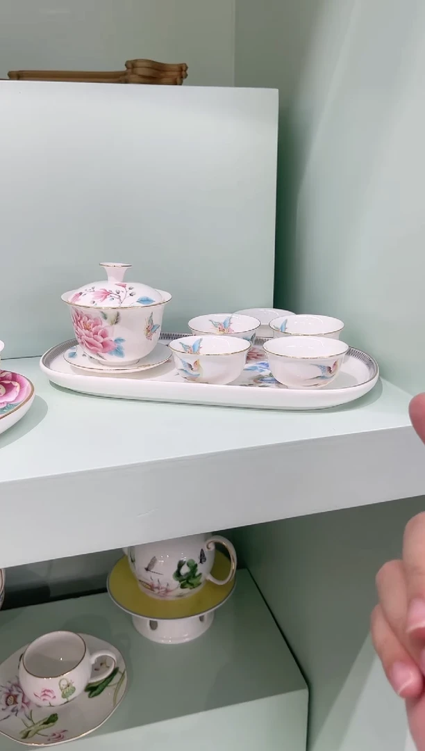 45%以上骨粉骨瓷功夫茶具一套