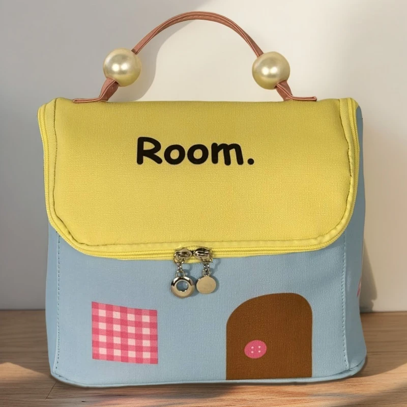 旅行房子化妆包随身携带新款便携大容量护肤品分区外出手提收纳包