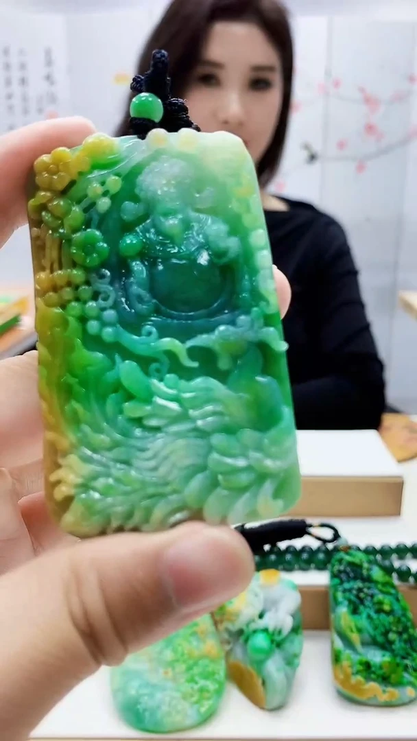 未镶嵌定制翡翠4829ty-毛货挂件149