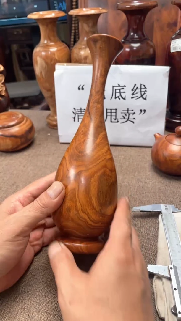 黄花梨/降香黄檀新料花瓶7.9/24.5