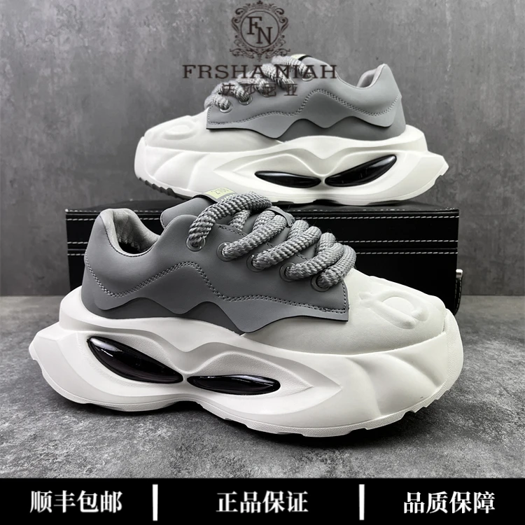法莎尼亚老爹鞋男款潮牌新款时尚百搭厚底增高气垫老爹