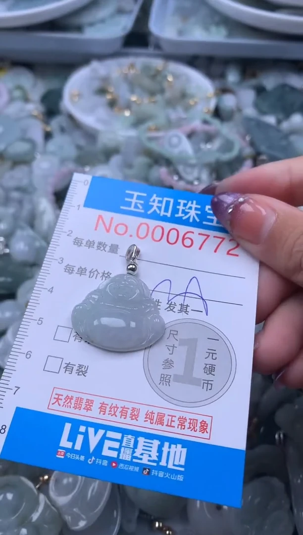 翡翠未镶嵌吊坠(不含链)6772