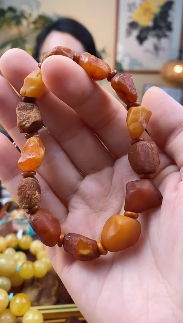 【闪购商品】琥珀手串未镶嵌手串