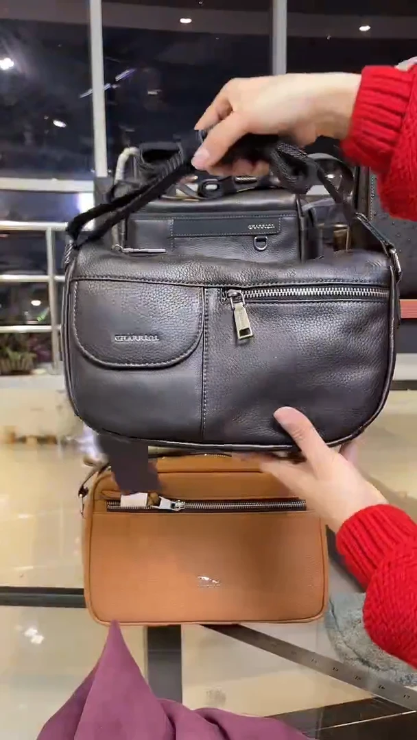 牛皮（革）韩爵绅士包包皮具257