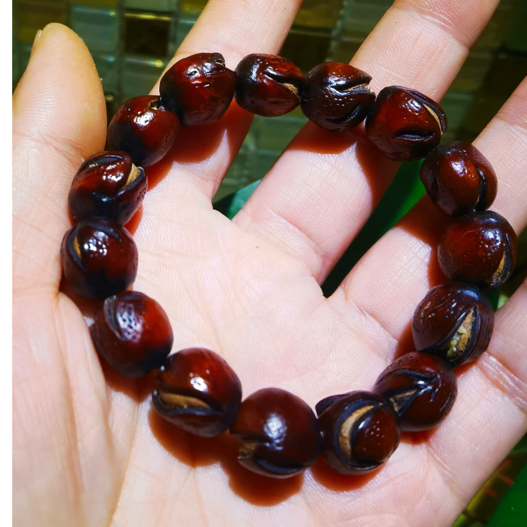 无患子  开口笑 男女手串  手工 单圈 15颗活结（送三颗备用）