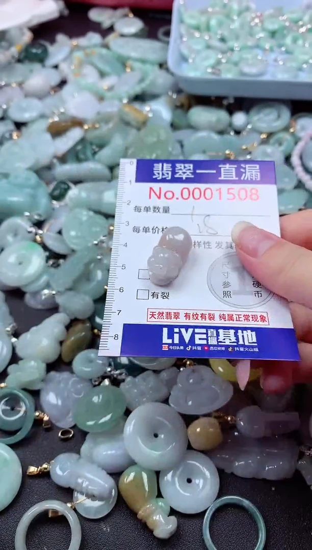 翡翠未镶嵌吊坠(不含链)1508