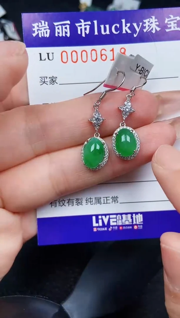 翡翠银S925镶嵌颈饰0618