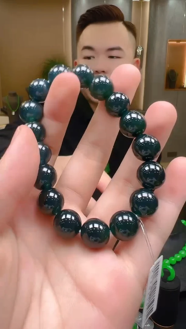 未镶嵌手串翡翠天然A货翡翠多样性发一
