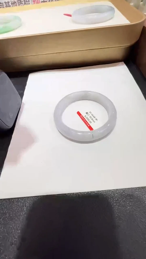 纯天然缅甸A货翡翠手镯50-51mm-448号