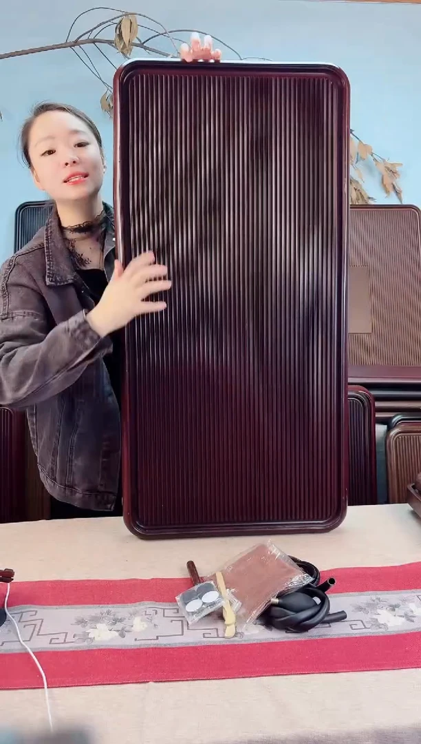 千川红色茶盘100*50*5