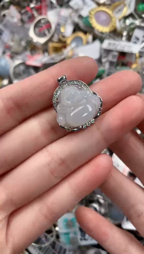 银S925镶嵌戒指翡翠333----1