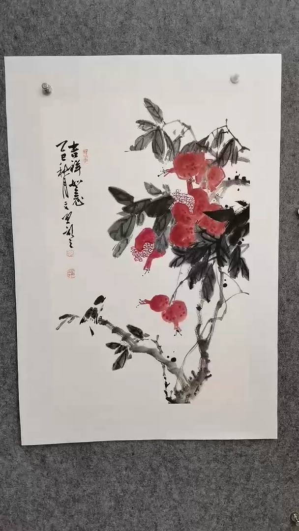 吉庆多福68*46cm