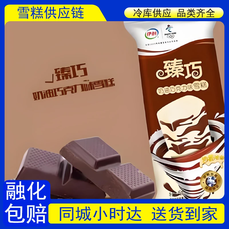 【到家5支】伊利臻巧奶油巧克力味雪糕45g*5支