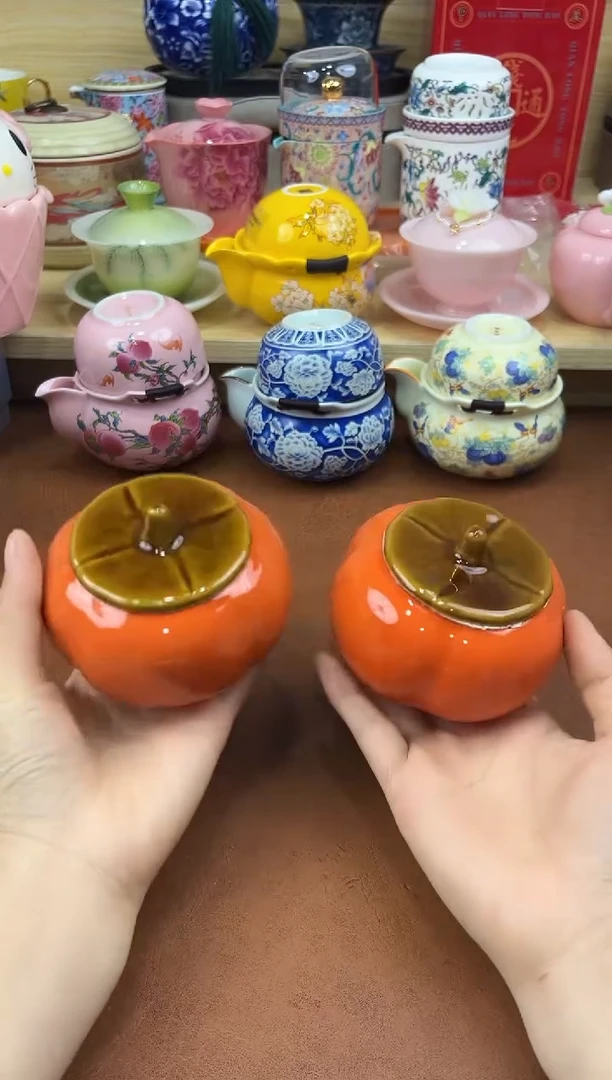 陶陶瓷茶具摆件旅行套组