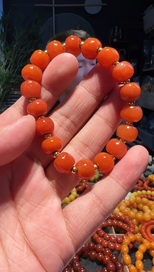 【闪购商品】南红玛瑙手串未镶嵌念珠12左右