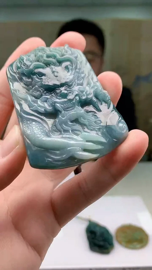 【闪购商品】定制翡翠未镶嵌5153bb-毛货挂件13