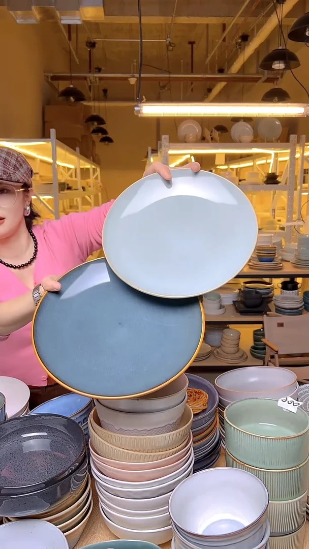 瓷64 外贸尾货窑变釉下彩默认微瑕