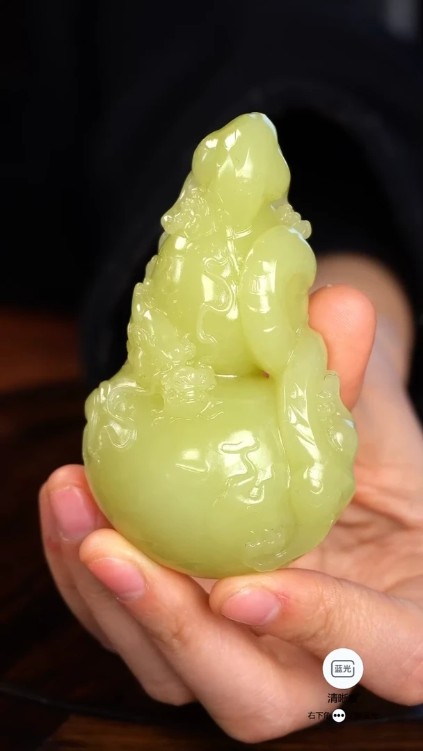 未镶嵌和田玉摆件羊*羊福禄