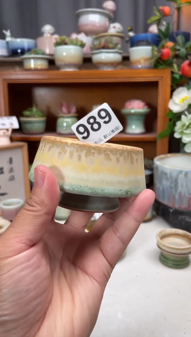 瓷片989知木小芳花盆