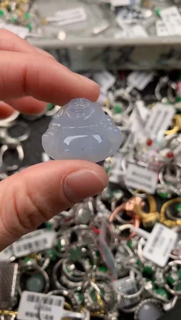 银S925镶嵌戒指翡翠6                        1