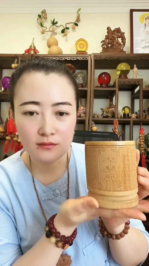 竹墨**画竹筒 笔筒